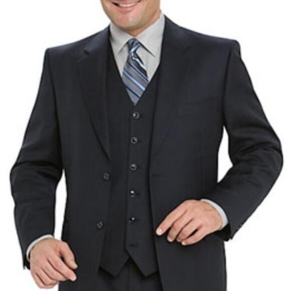 Mix And Match Suits Men's Suit Separates Wool Fabric Navy Blue Suit By Alberto N